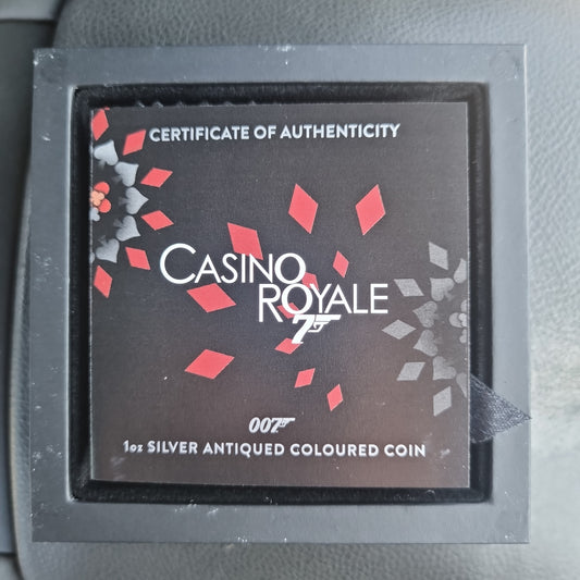 Casino Royale 007 Coloured Proof Poker Chip 1oz