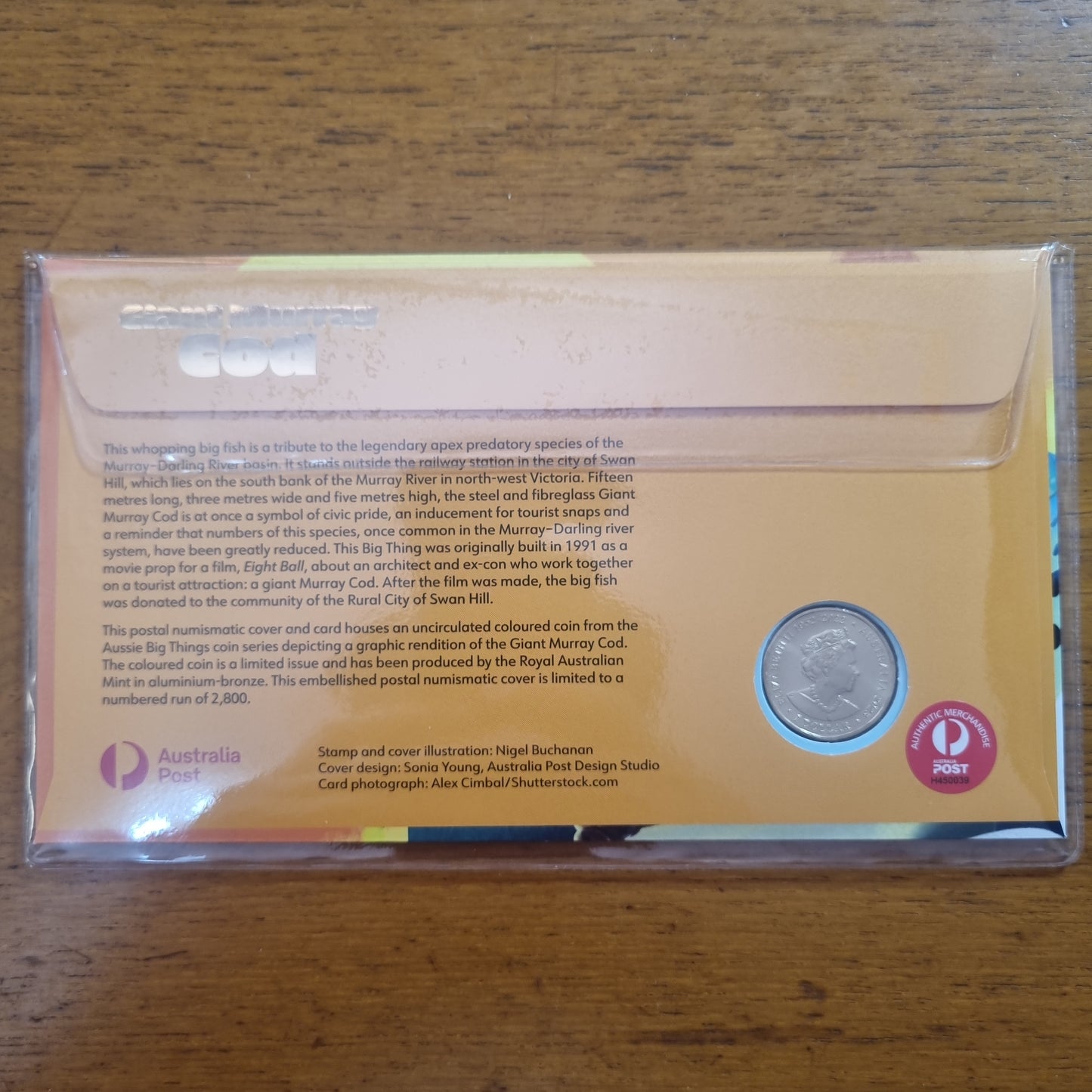 Murray Cod - Big Things Coloured $1 impressions PNC 2023