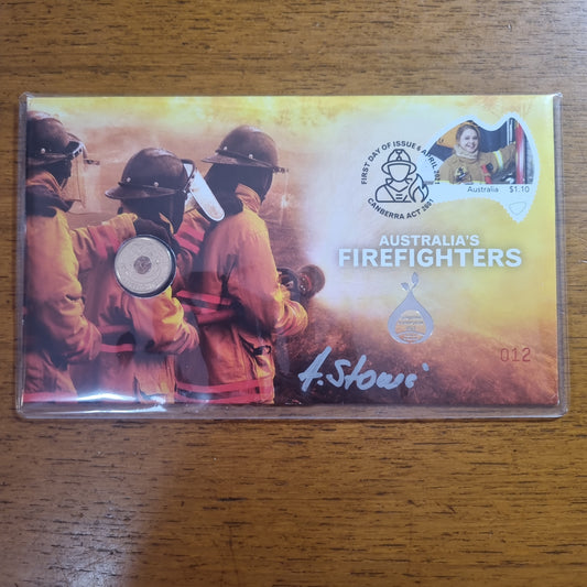 FireFighter / Ambulance $2 PNC Set, supporter - dealers release, Canberra Stamp Show 2022 (ultra low mintage 12/15, match numbered pair, signed by designer A.Stokic)