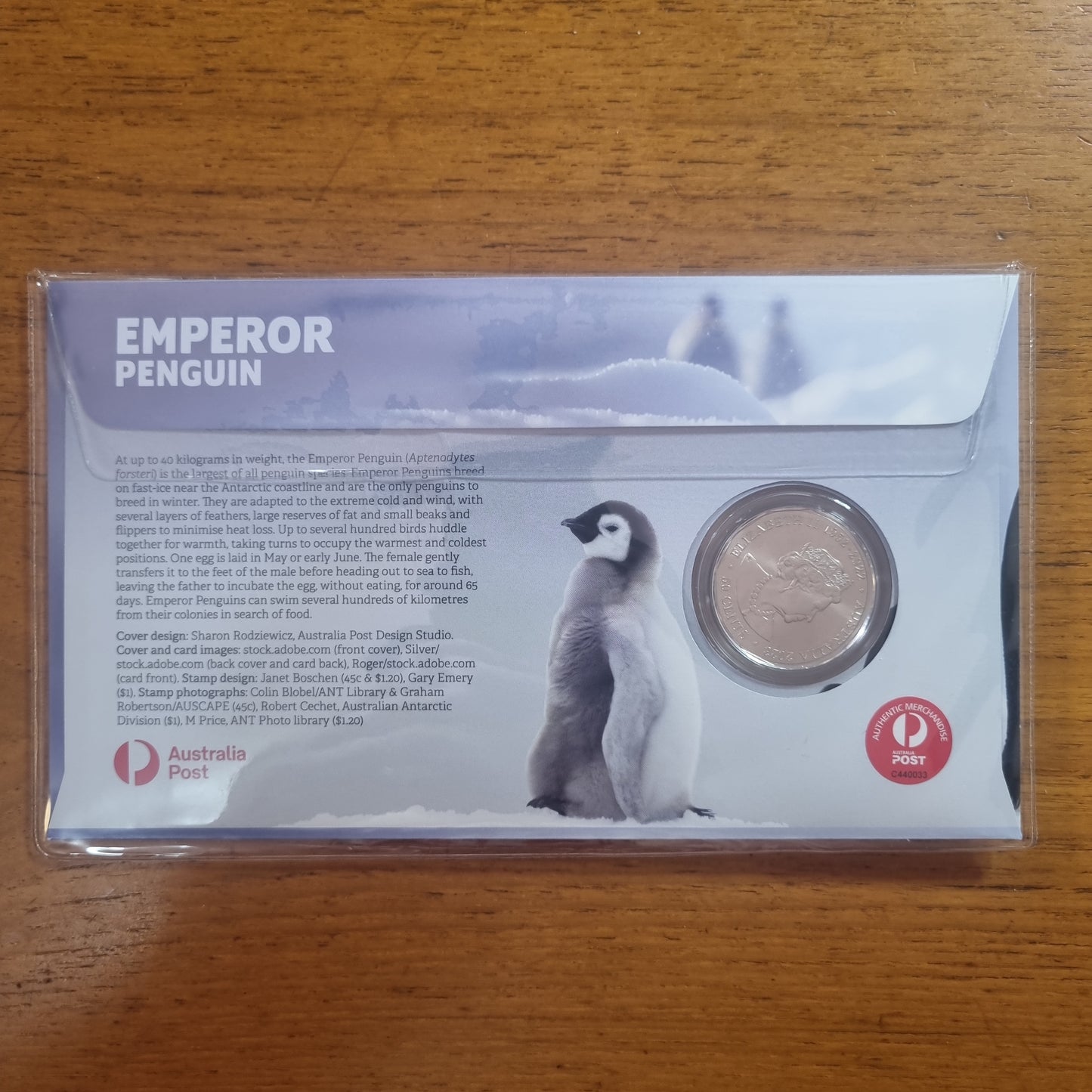 Emperor Penguin coloured 50c Impressions PNC 2023