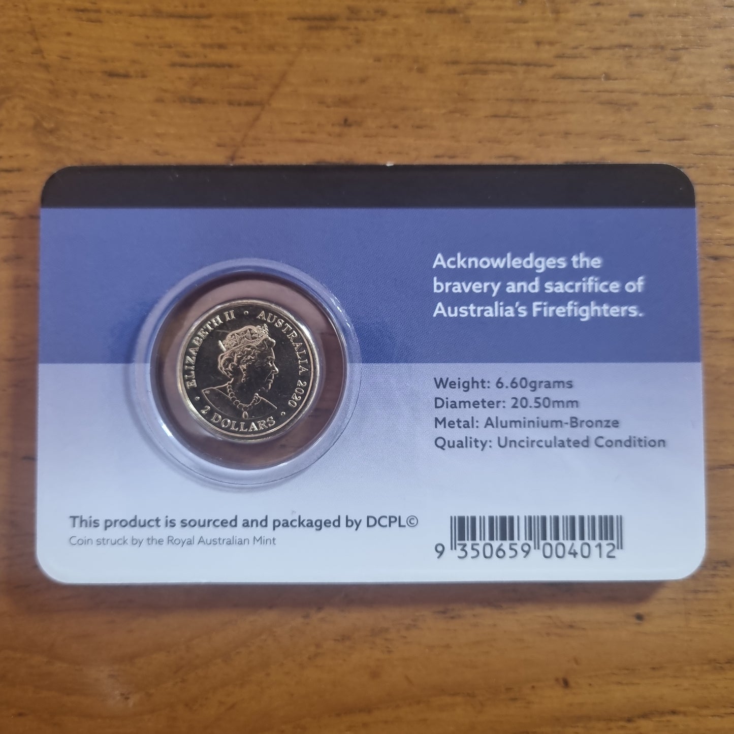 Fire Fighters $2 Downies Card