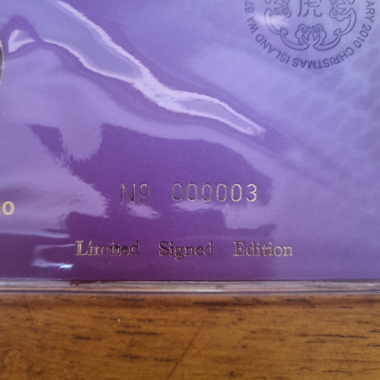 Year of the Tiger Lunar PNC 2010 Designer Signed #000003