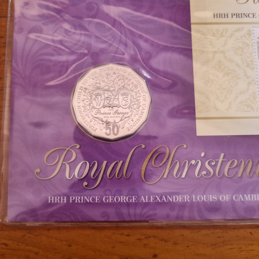 Royal Christening HRH Prince George 50c PNC