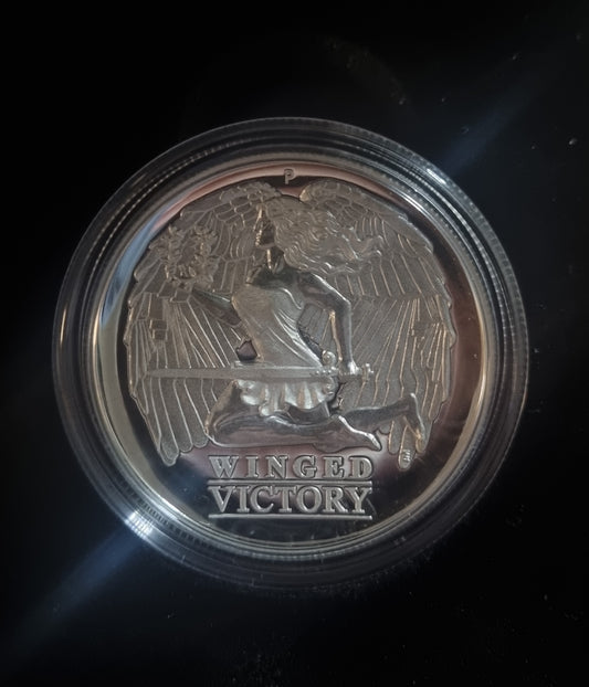 Winged Victory 1oz high relief domed 2021