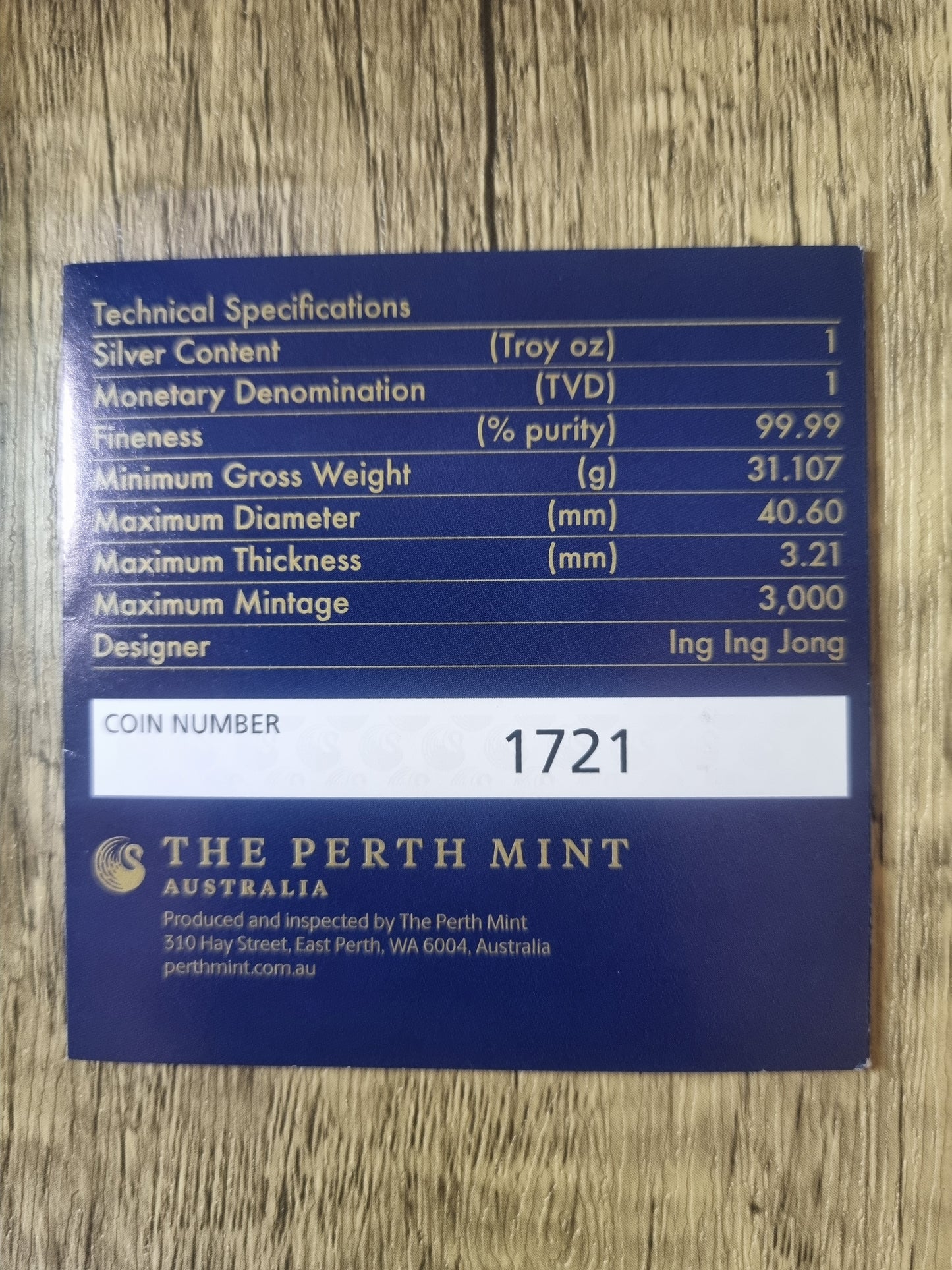 Dragon Pearl, Rotating Charm 1oz Tuvalu 2017