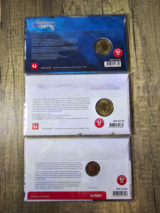 Antarctic Festival $1 2020 Silver Overprint PNC Set (3 pncs)