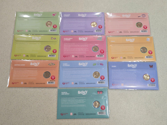Bluey PNC Privy Mark $1 (Set of 10 PNCs) 2024