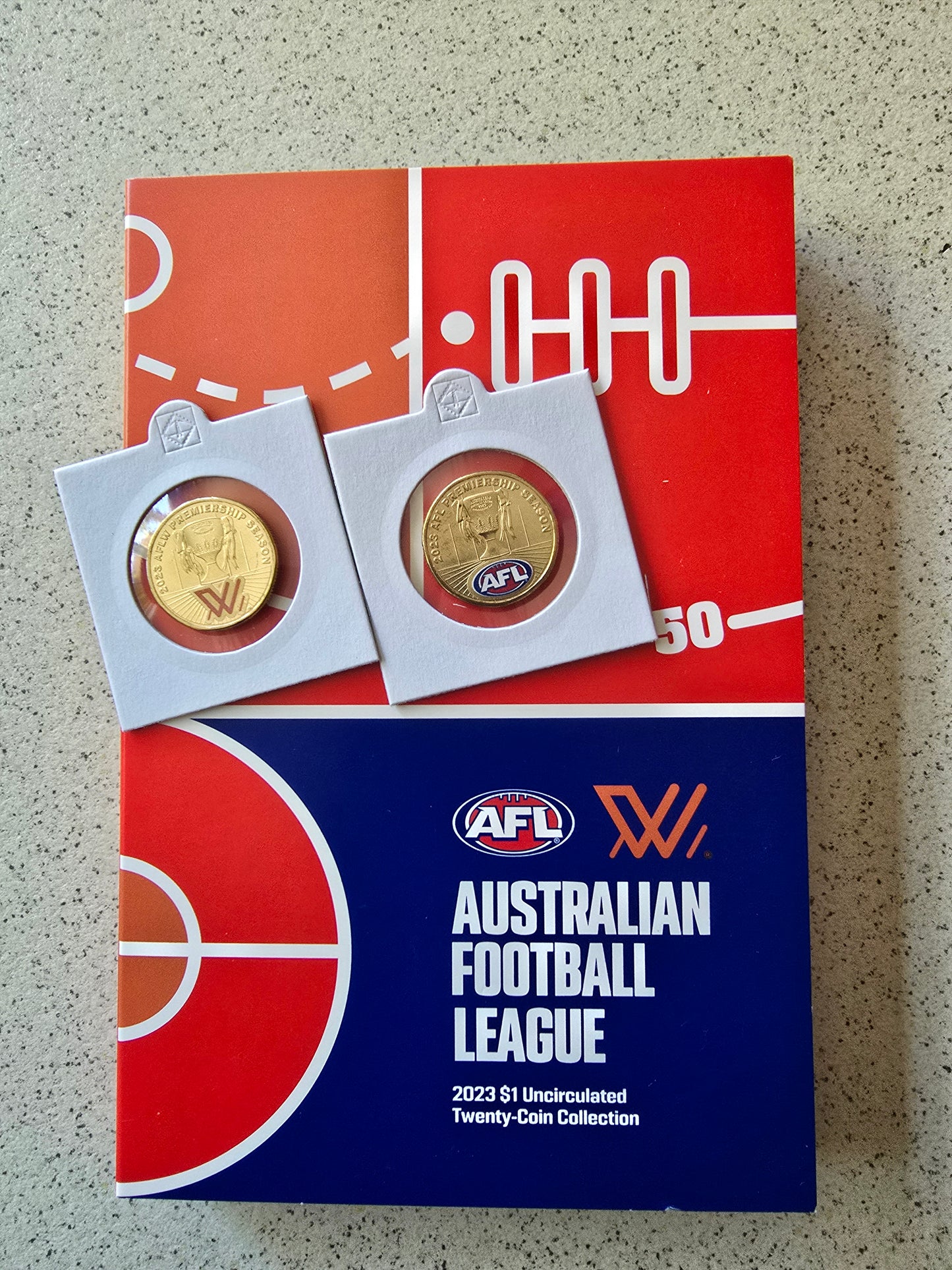 AFL 2023 Coloured Premiership Cup $1 pair