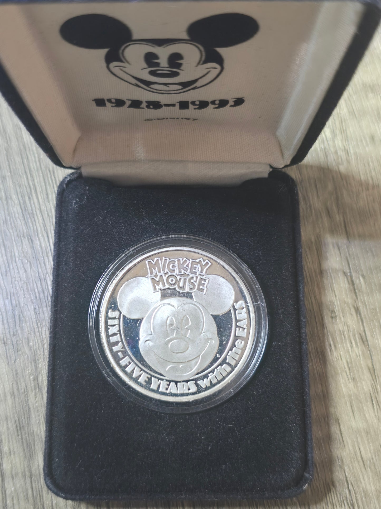 Mickey Mouse 65th Anniversary 1993 1oz