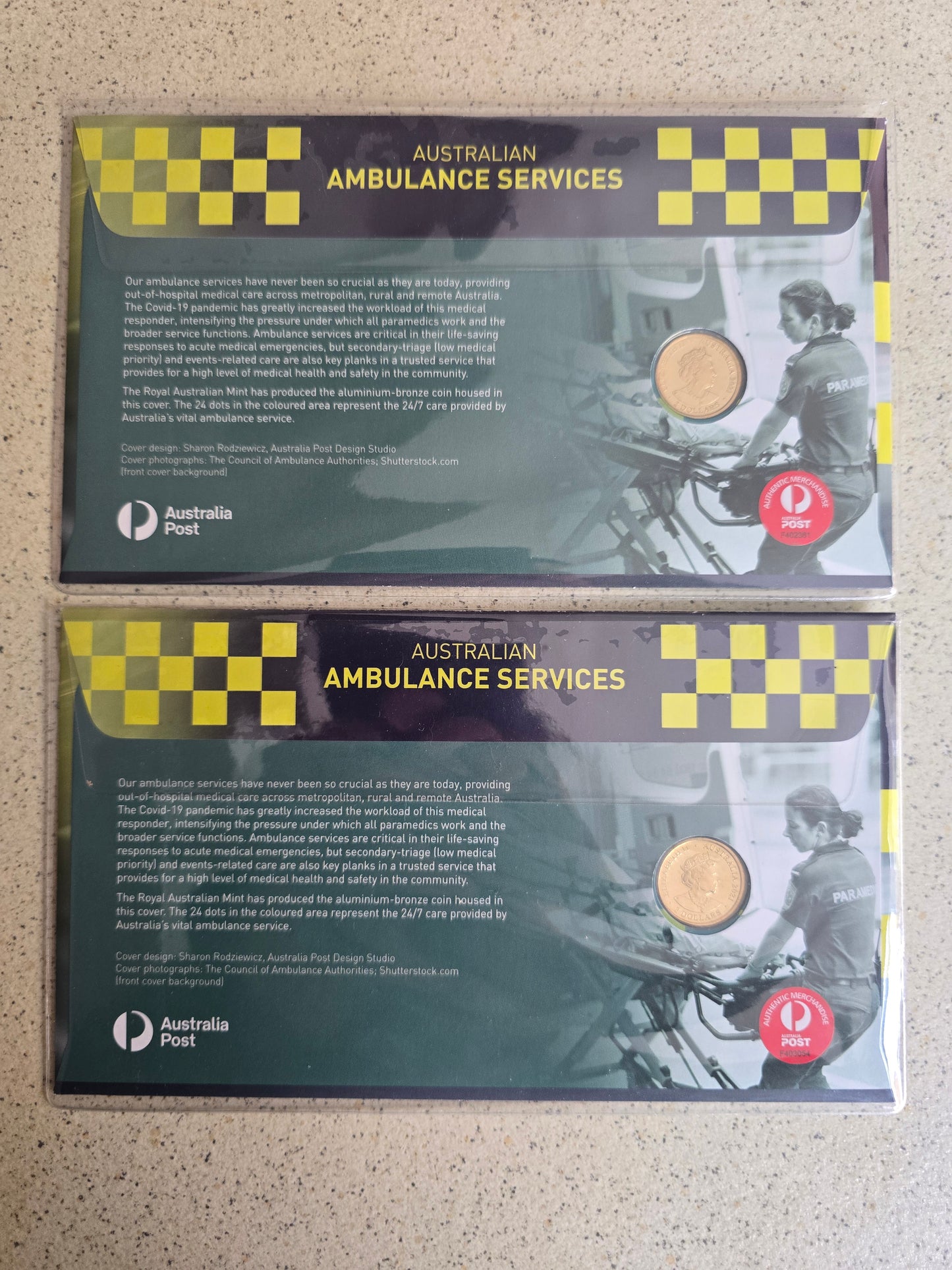 Canberra Coin & Stamp Show Supporters PNC Ambulance Gold/Silver OVP Pair 2022