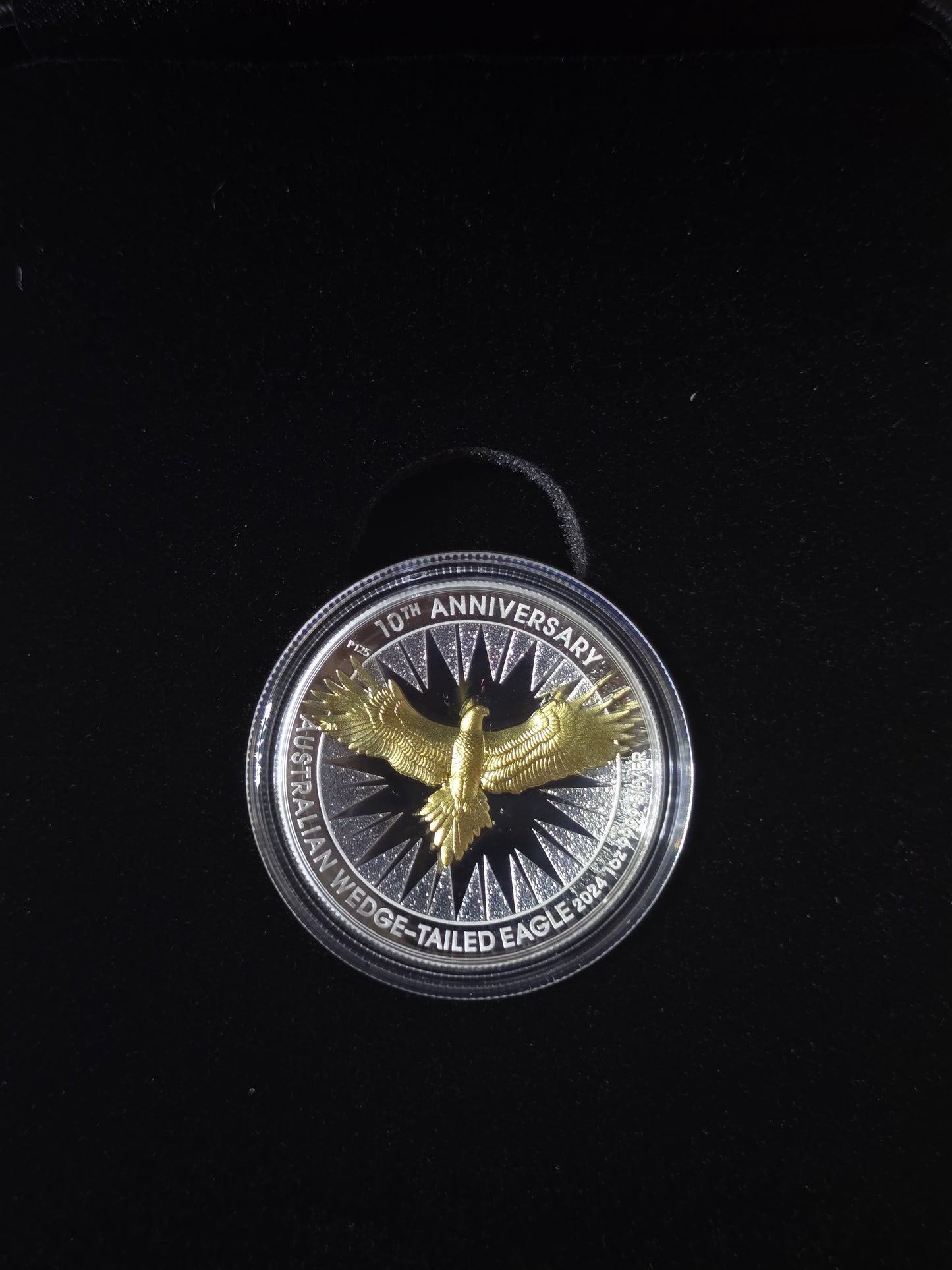 Wedge Tailed Eagle Gilded High Relief 1oz 2024