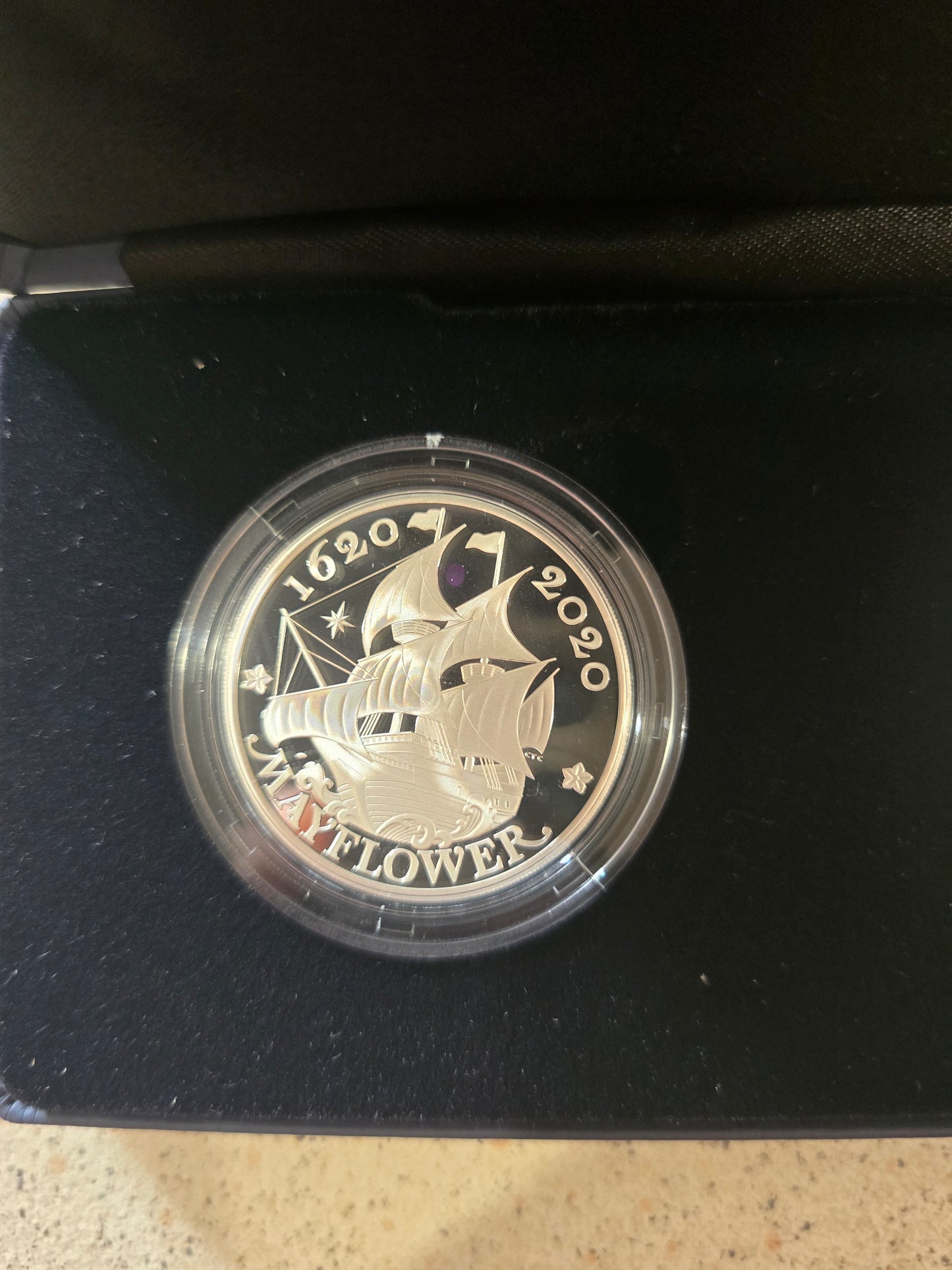 Mayflower 400th Anniversary UK/USA (1oz coin and medal set)