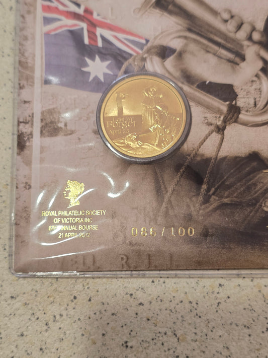 ANZAC DAY Royal Philatelic Overprint 2012