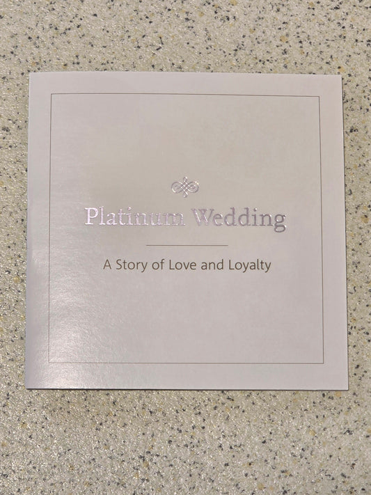 Platnium Wedding Anniversary £5 silver proof UK 2017