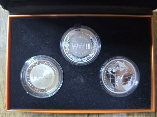 End of World War II silver Proof Set 2020, 255/1000