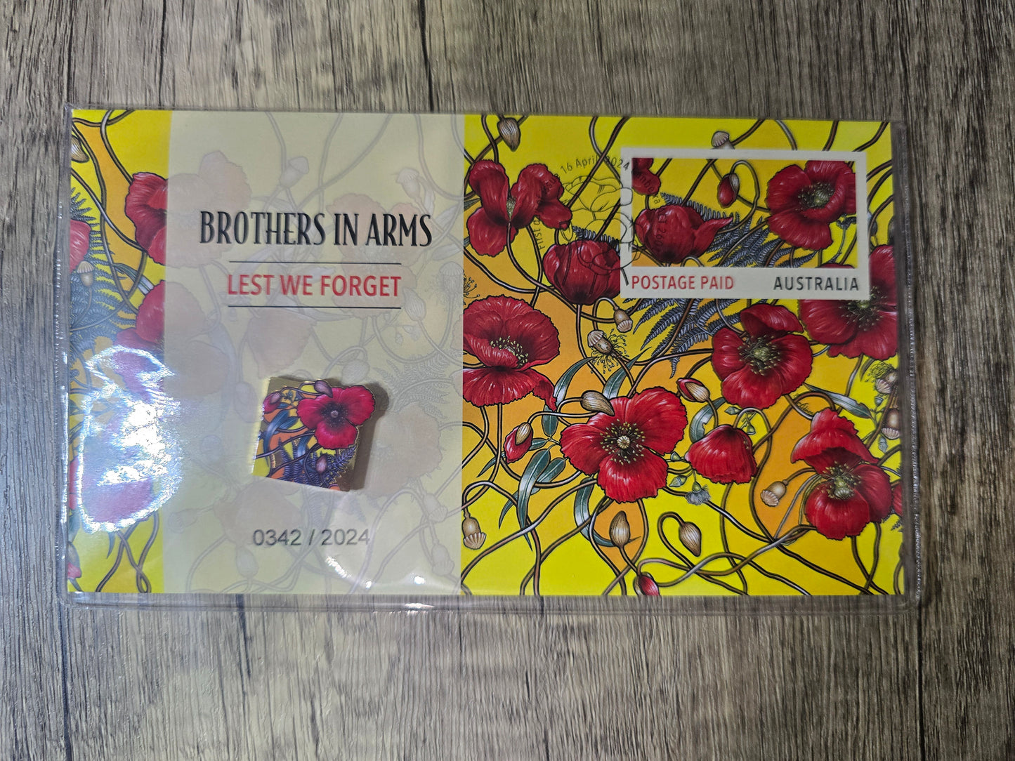 Brothers in Arms, Remembrance Poppy Magnet PMC 2024