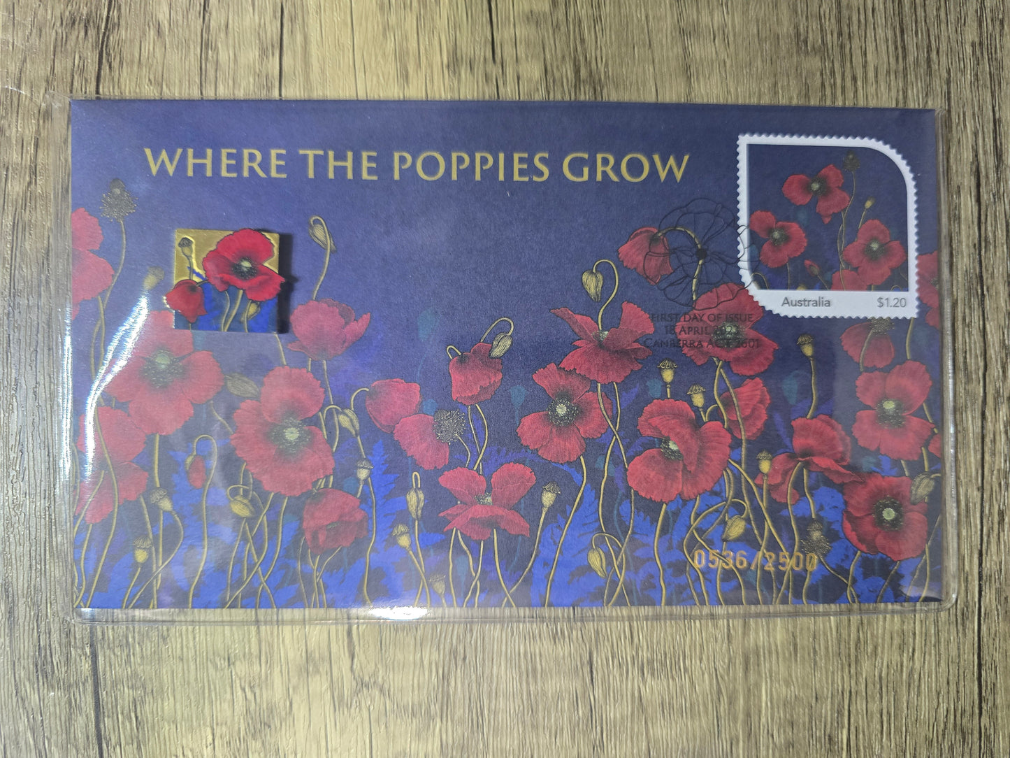 Where the Poppys Grow, Remembrance Poppy Magnet PMC 2023