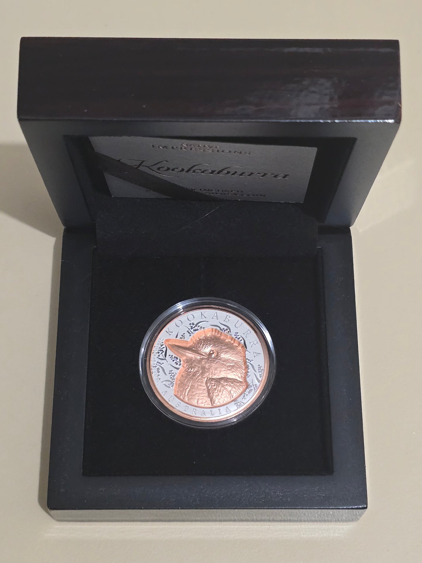 Native Impressions Kookaburra Super Incuse Rose Gold 1oz