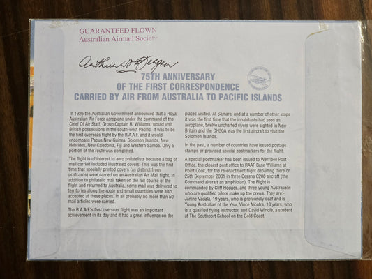 75th Anniversary of Airmail to Pacific Islands PNC