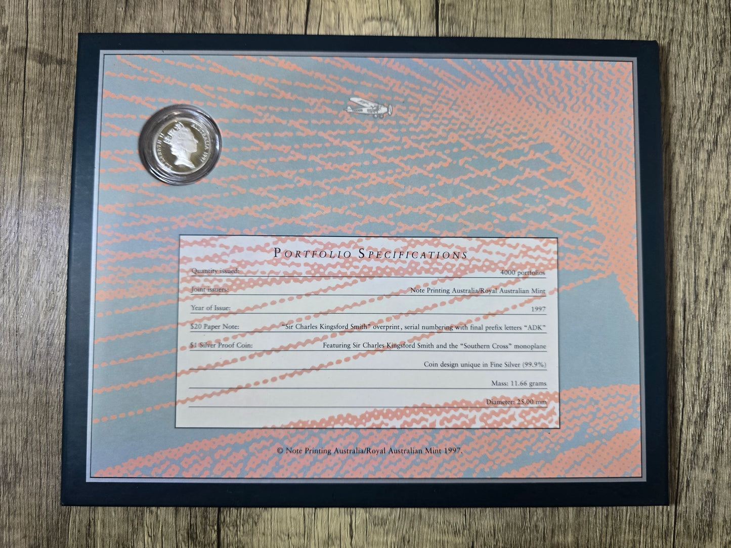 Sir Charles Kingsford Smith $20 NPA Folder