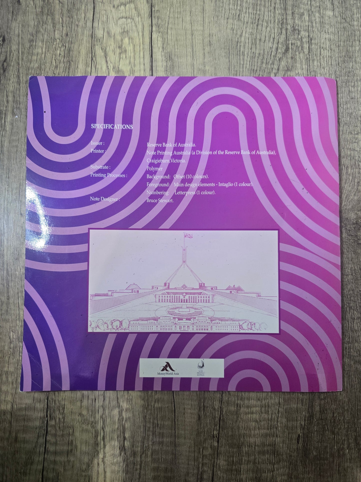 $5 HongKong HK97 Sheet if Eight Folio (red serial)