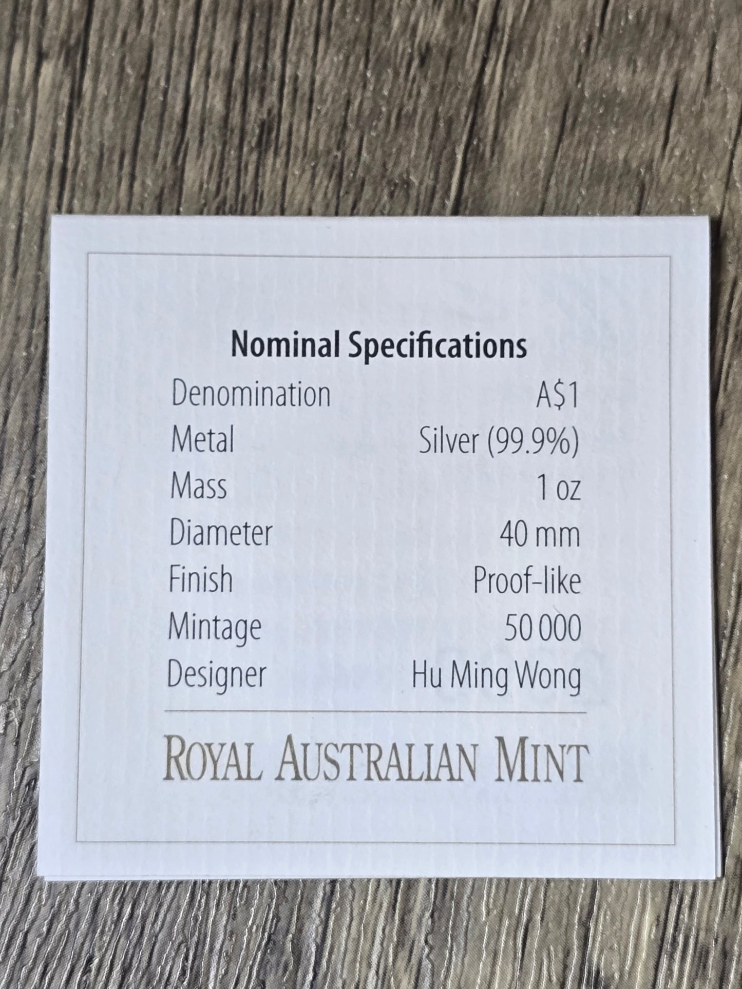 Dragon Lunar International 1oz 2012