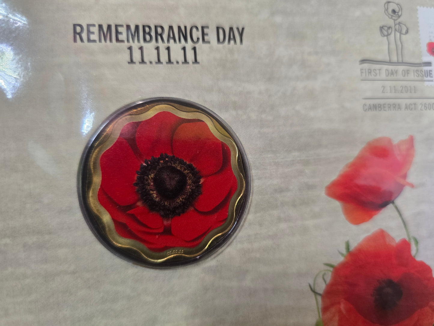 2011 Poppy Remembrance $5 PNC