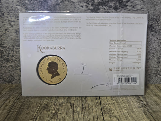 Gold Plated 1oz Kookaburra ANDA Sydney 2025