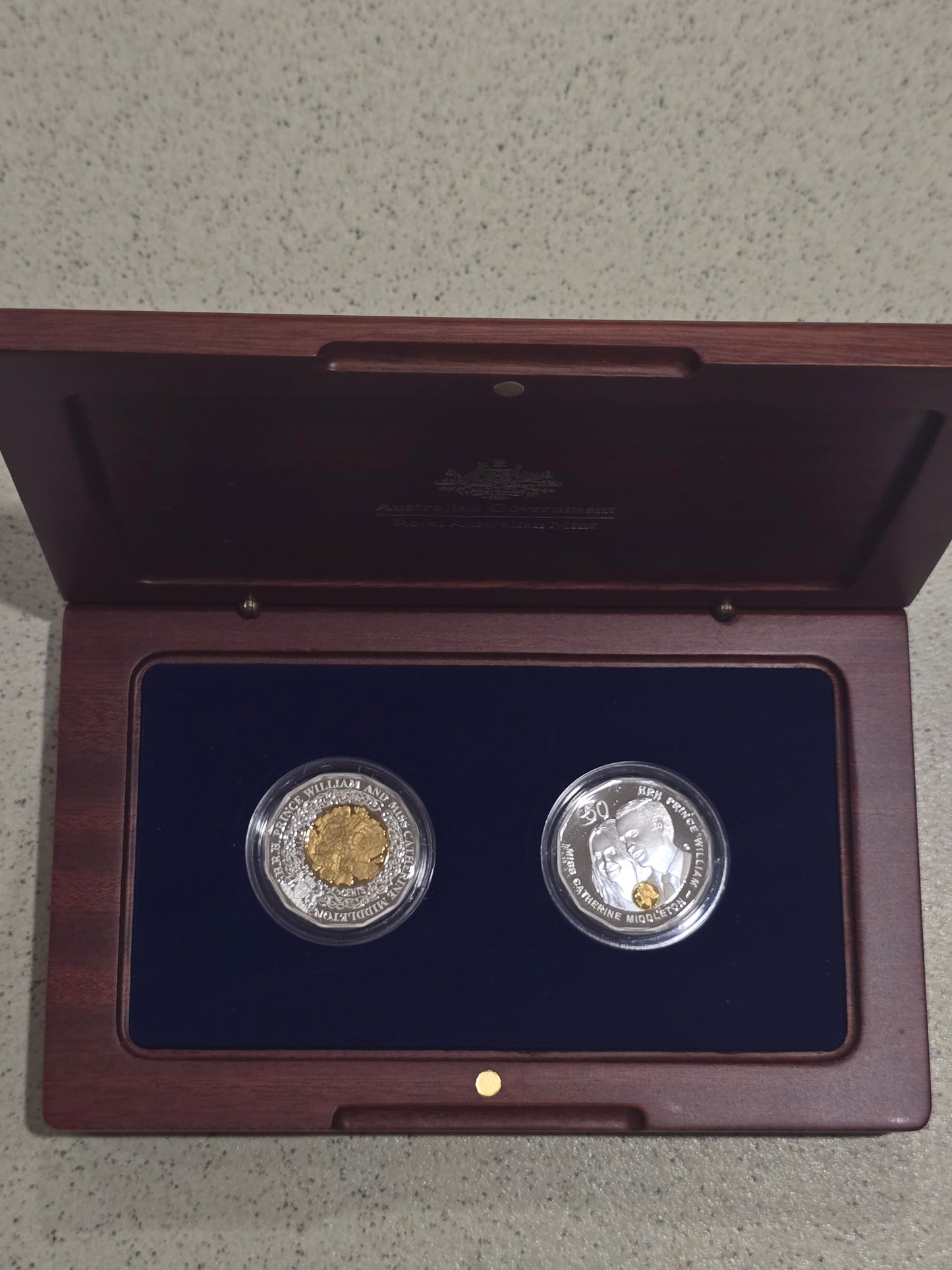 Royal Wedding 50c proof set 2011