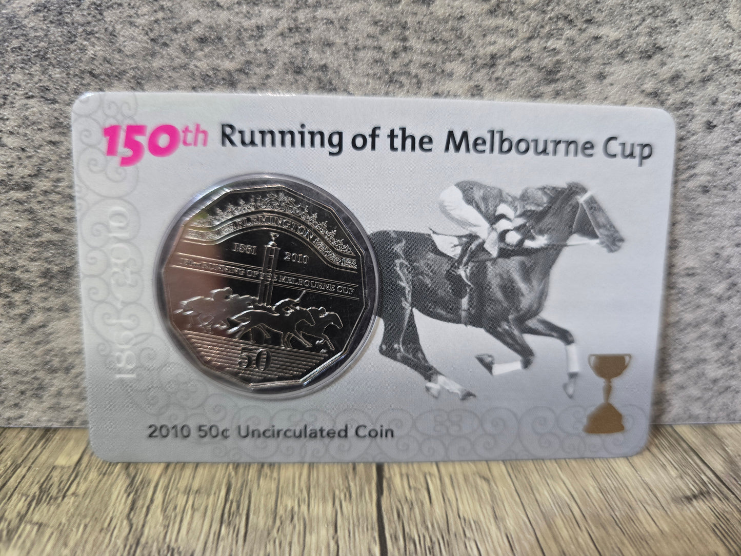 Melbourne Cup 50c card 2010