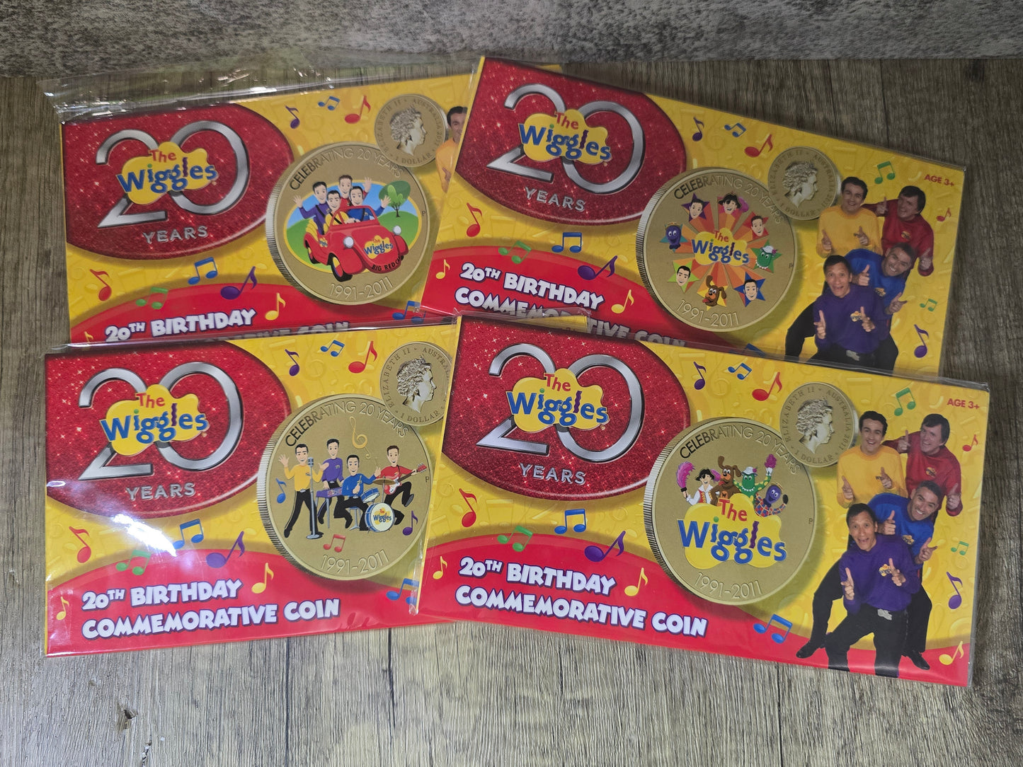 Wiggles 20th Birthday 2011 🎸 Guitar coin set