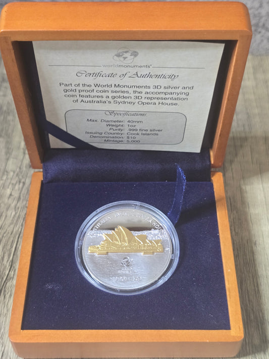 3D World Monuments - Sydney Opera House 1oz