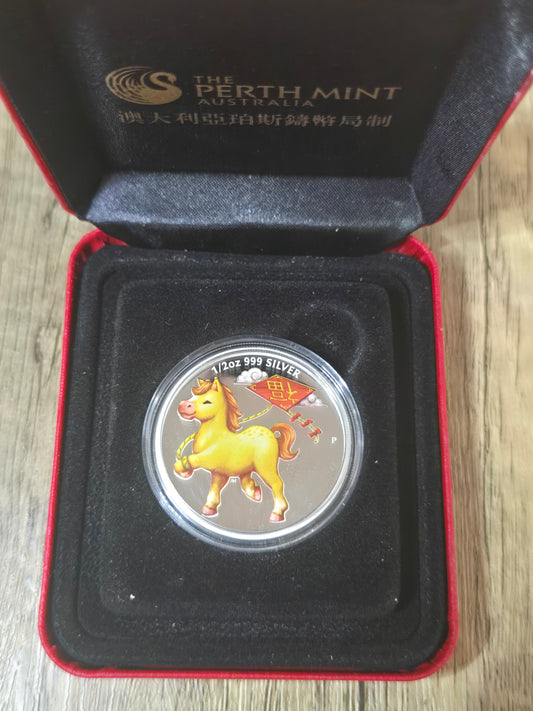 Prosperity Lunar Horse 2014 Coloured ½oz