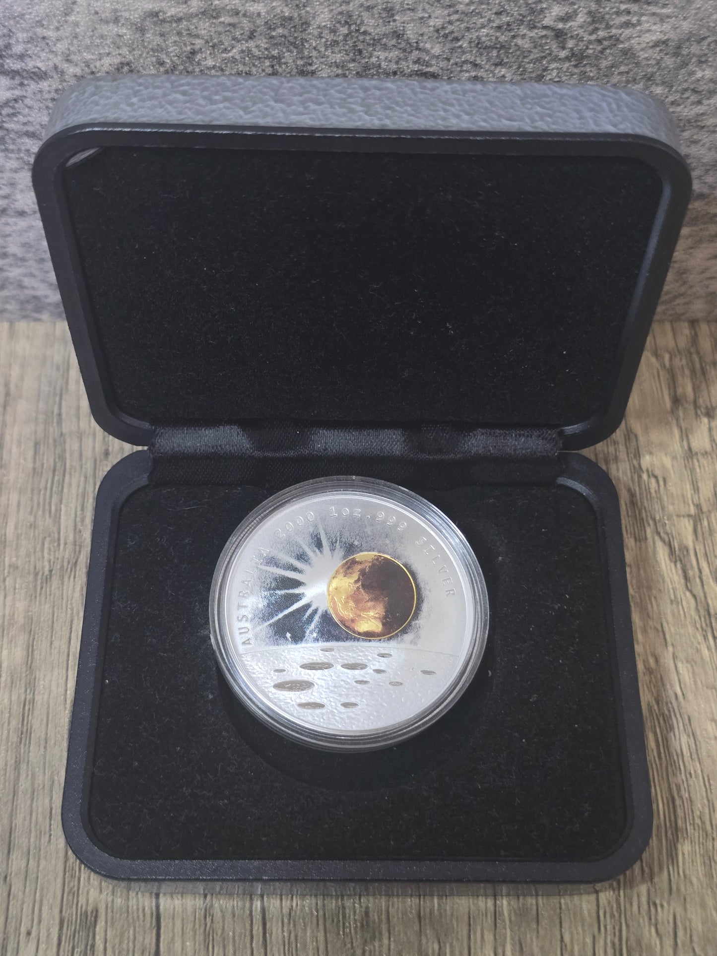 Millennium Sun, Earth, Moon Coloured 1oz 2000