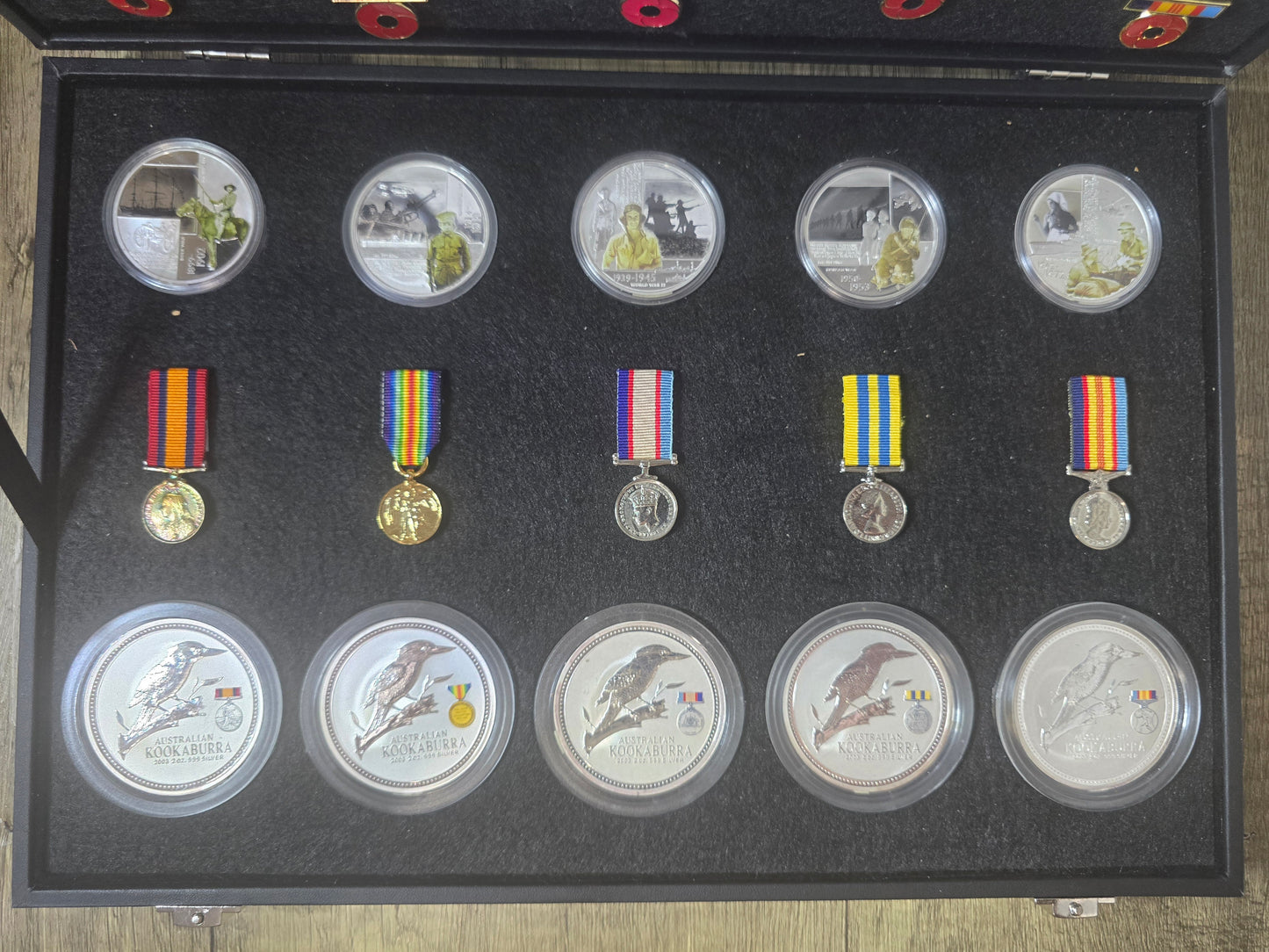 Australian Military Silver Case set (17.66oz ASW) Greenstar Creations