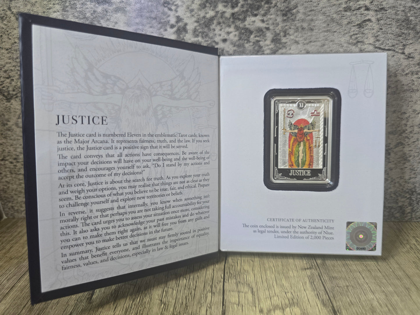 Tarot Cards - Justice 1oz