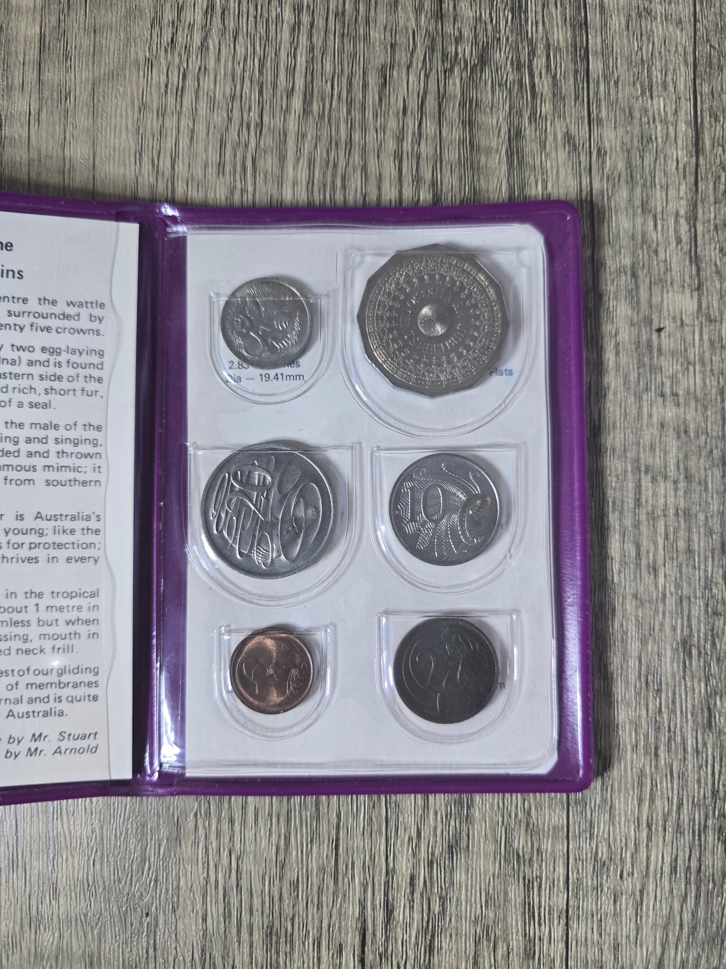 1977 Purple Wallet UNC Set