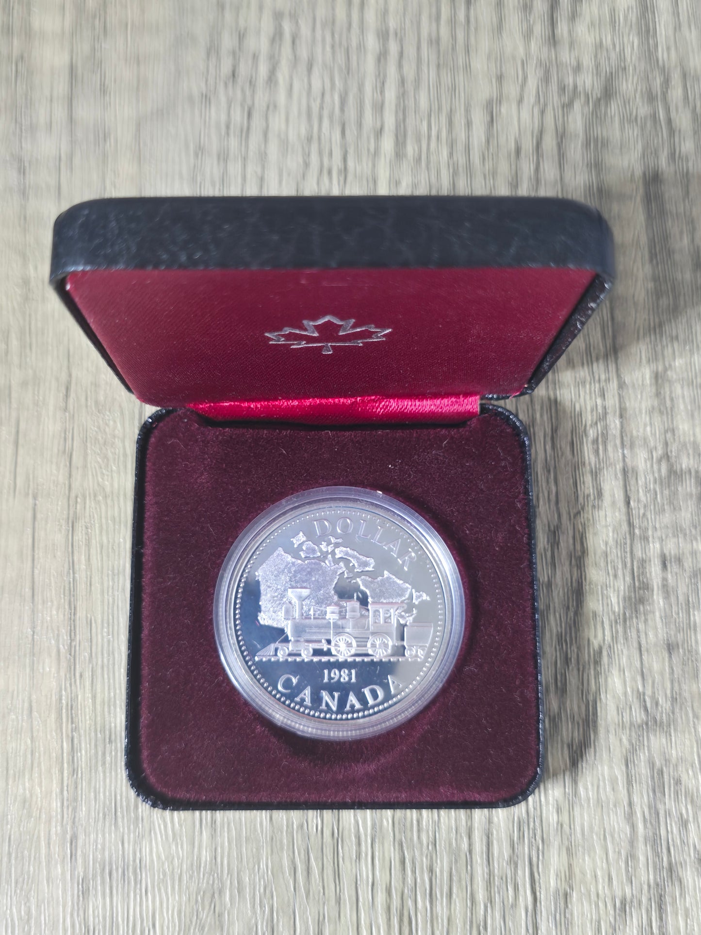 Canada 1981 Railway Proof Dollar