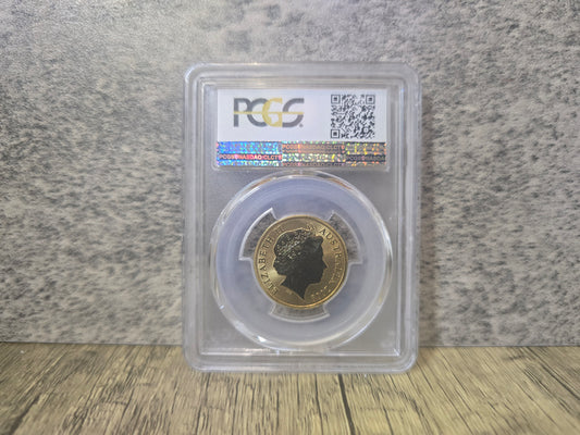 Wallaby Coloured AlBr $1 2008 MS68