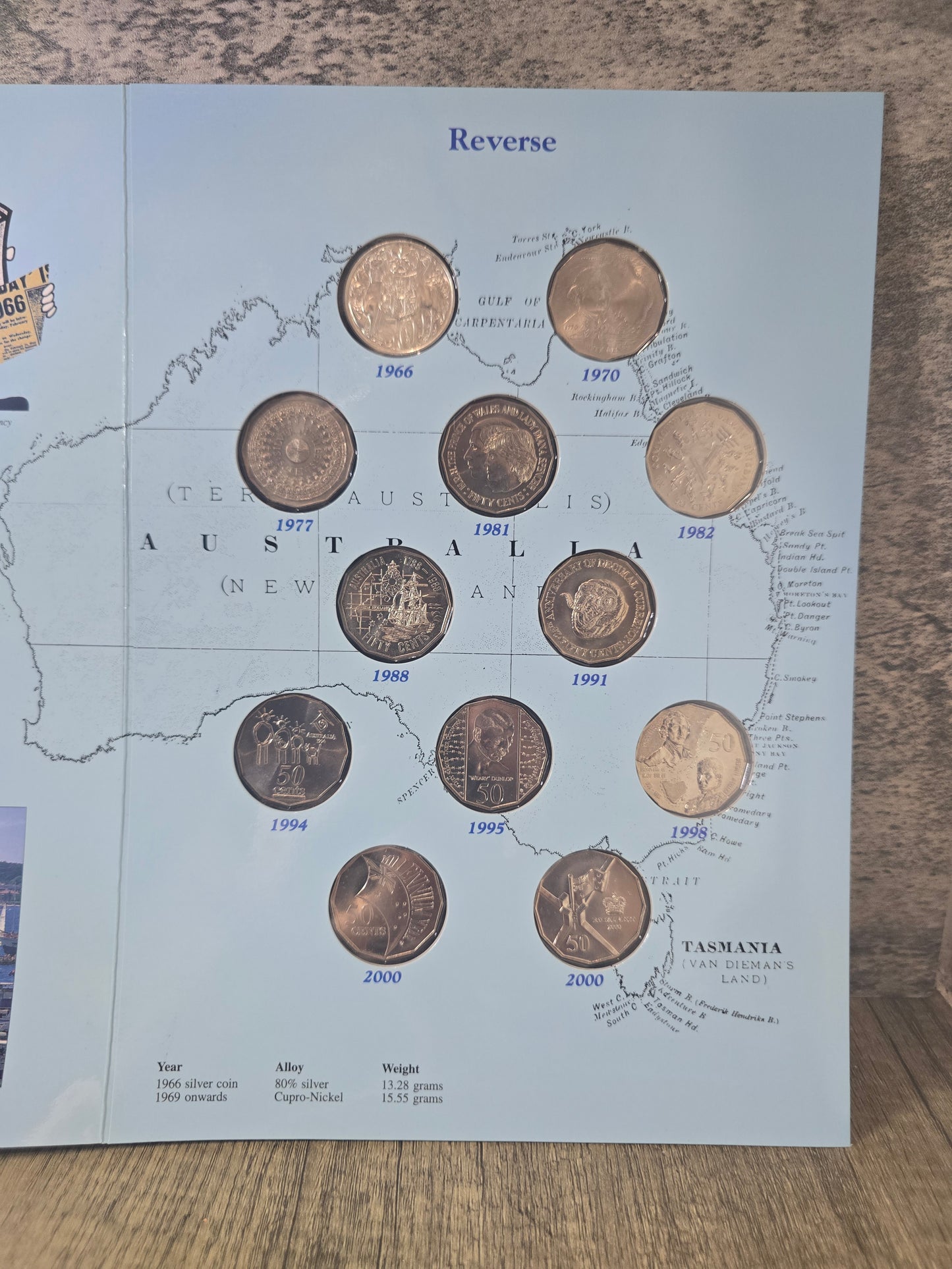 Australian 50c Collection 1966-2000, Sherwood folio