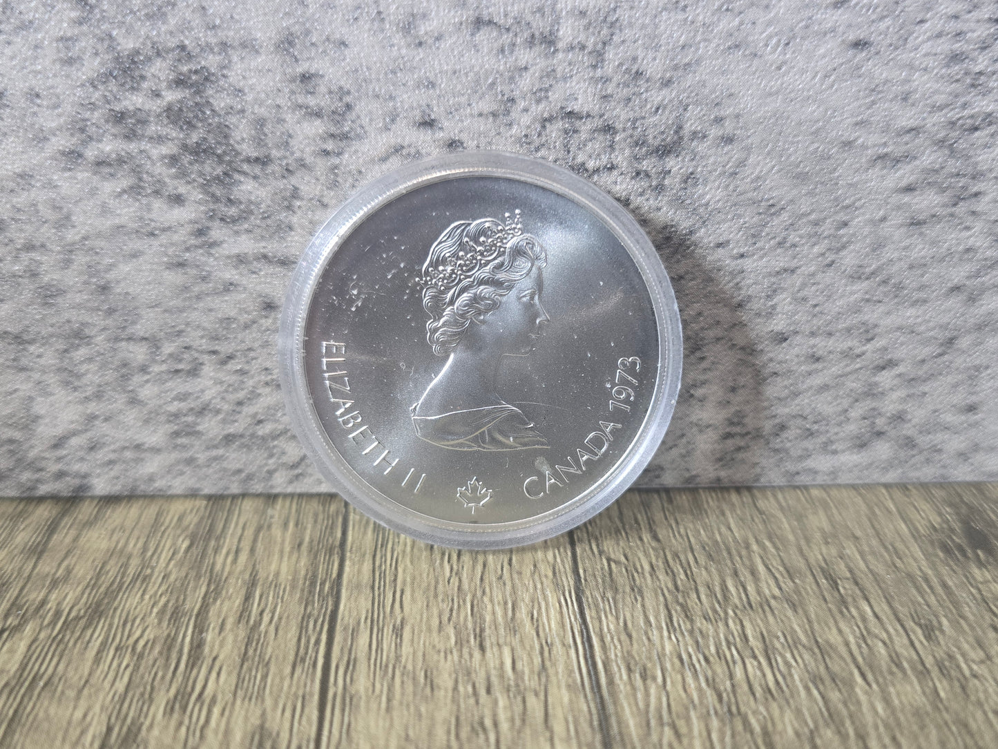 1973 Silver $5 Canada, 1976 Montreal Olympics (Sailing) 24.3g/.925