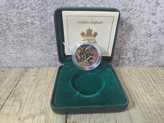 Golden Daffodil Canada 50c Silver Proof 2003