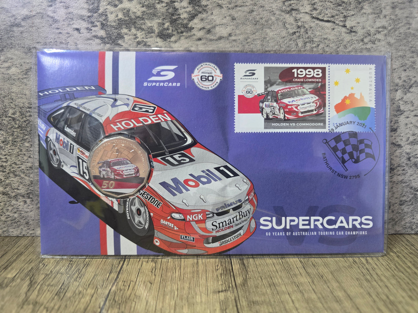 Supercars VS Commodore Craig Lowndes 50c PNC 2020