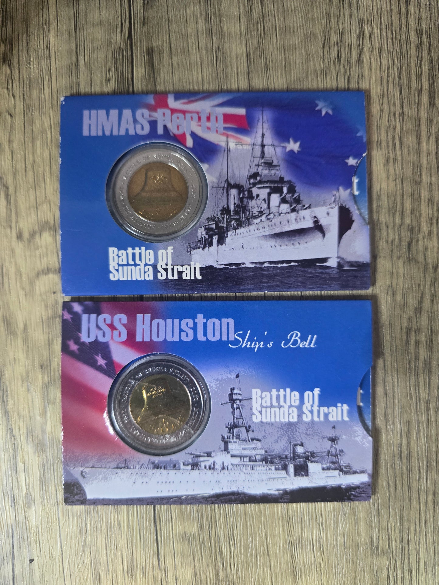 Battle of Sunda Strait $5 Bimetallic card 2002