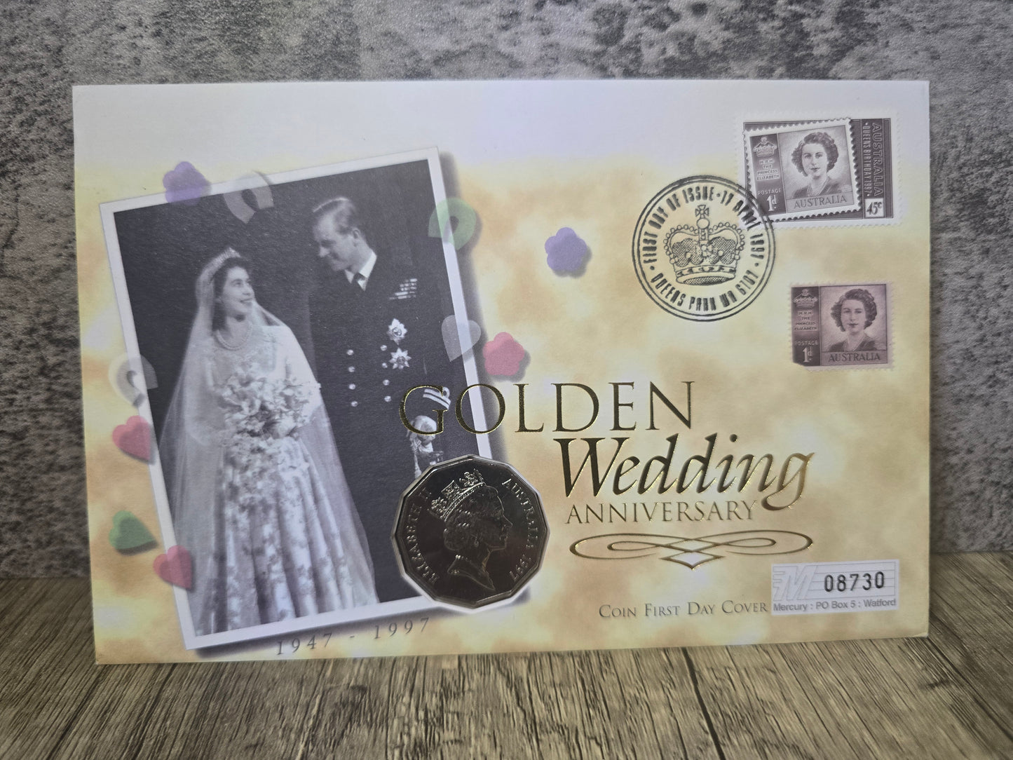 Golden Wedding Anniversary 50c Mercury PNC 1997
