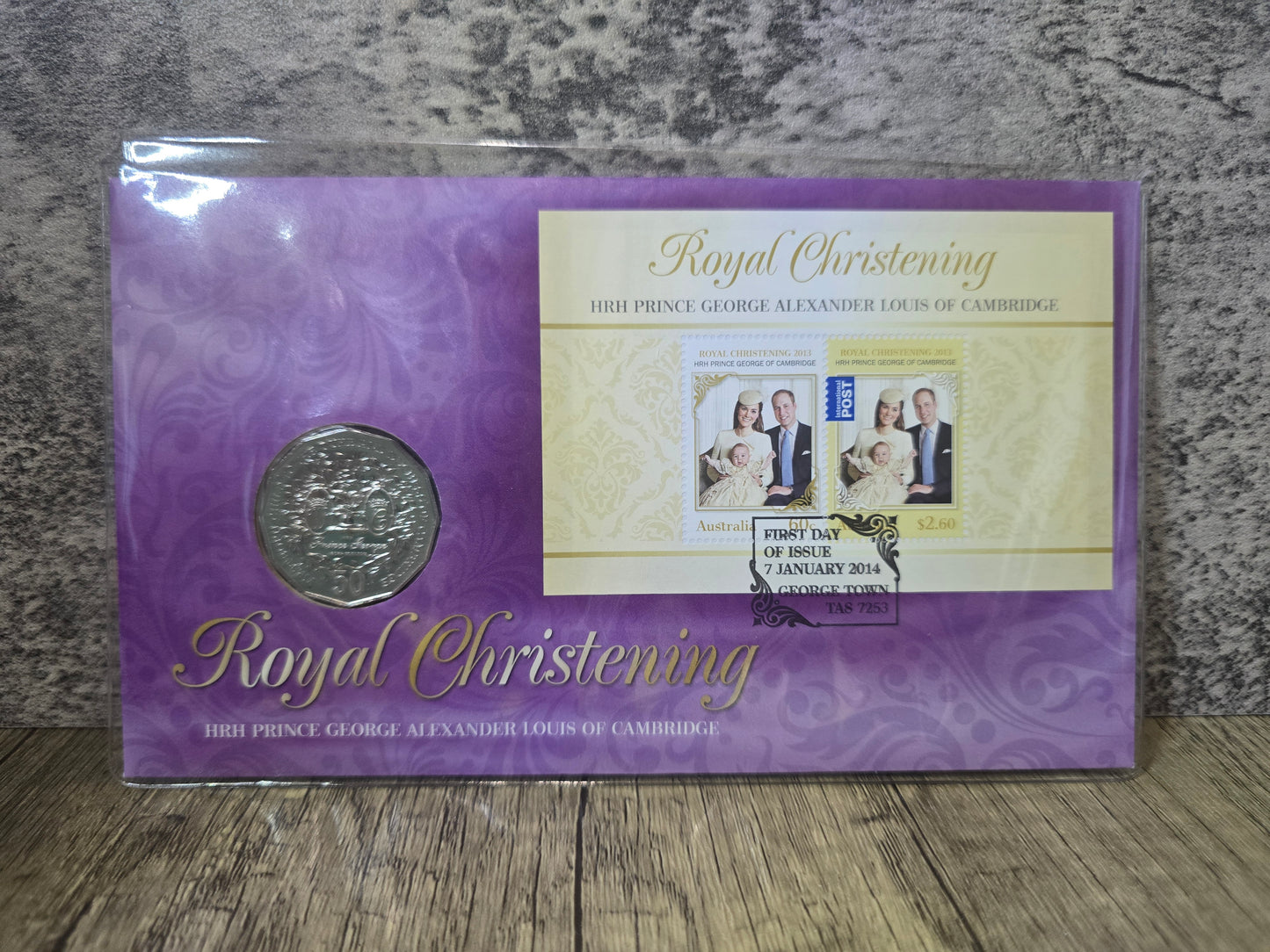 Royal Christening HRH Prince George 50c PNC 2014