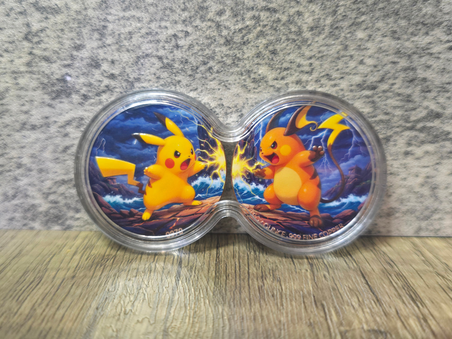 Pikachu v Mimikyu Pokemon, 2oz copper (infinity capsule)