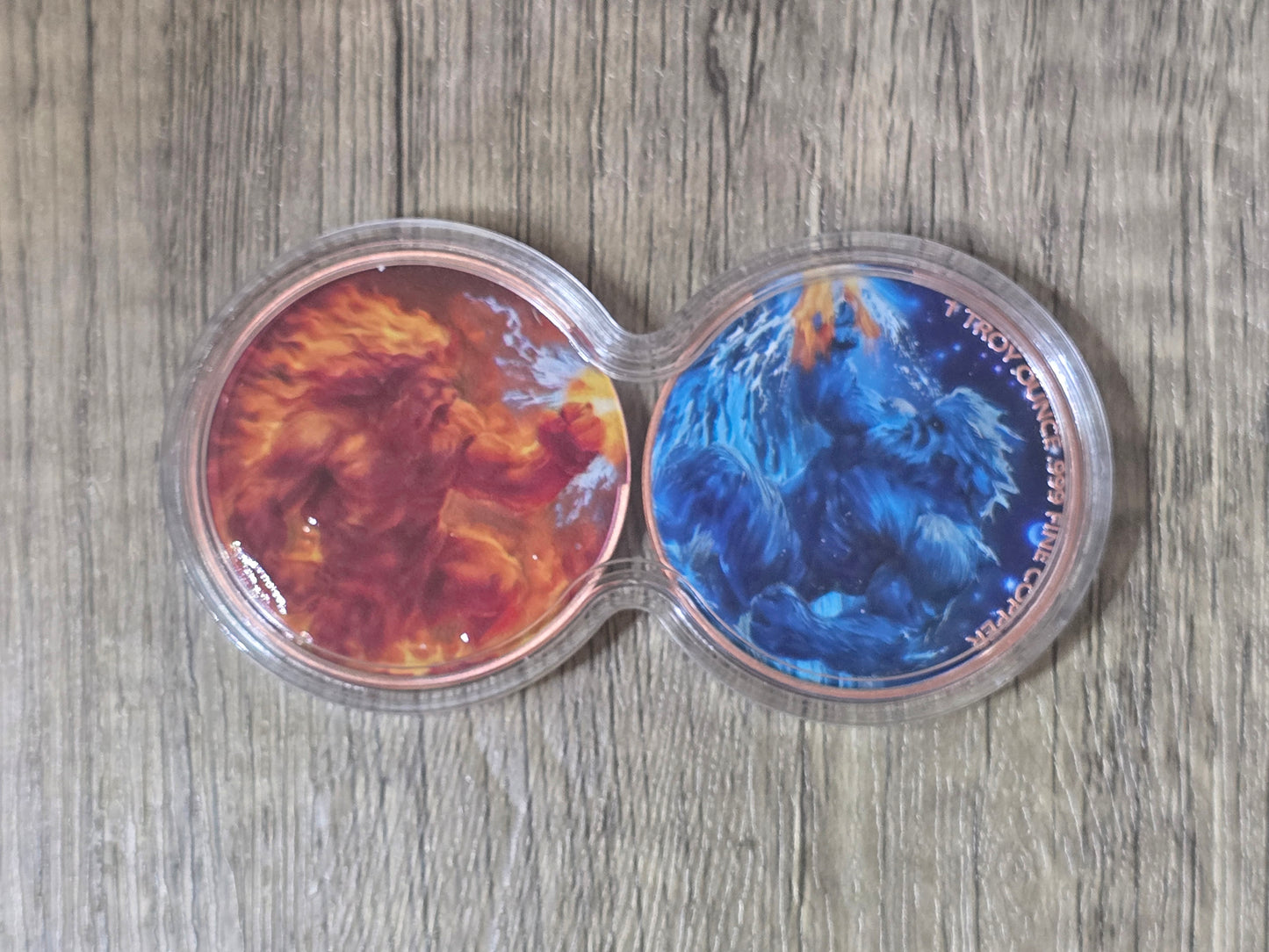 Fire & Ice, 2oz copper (infinity capsule)