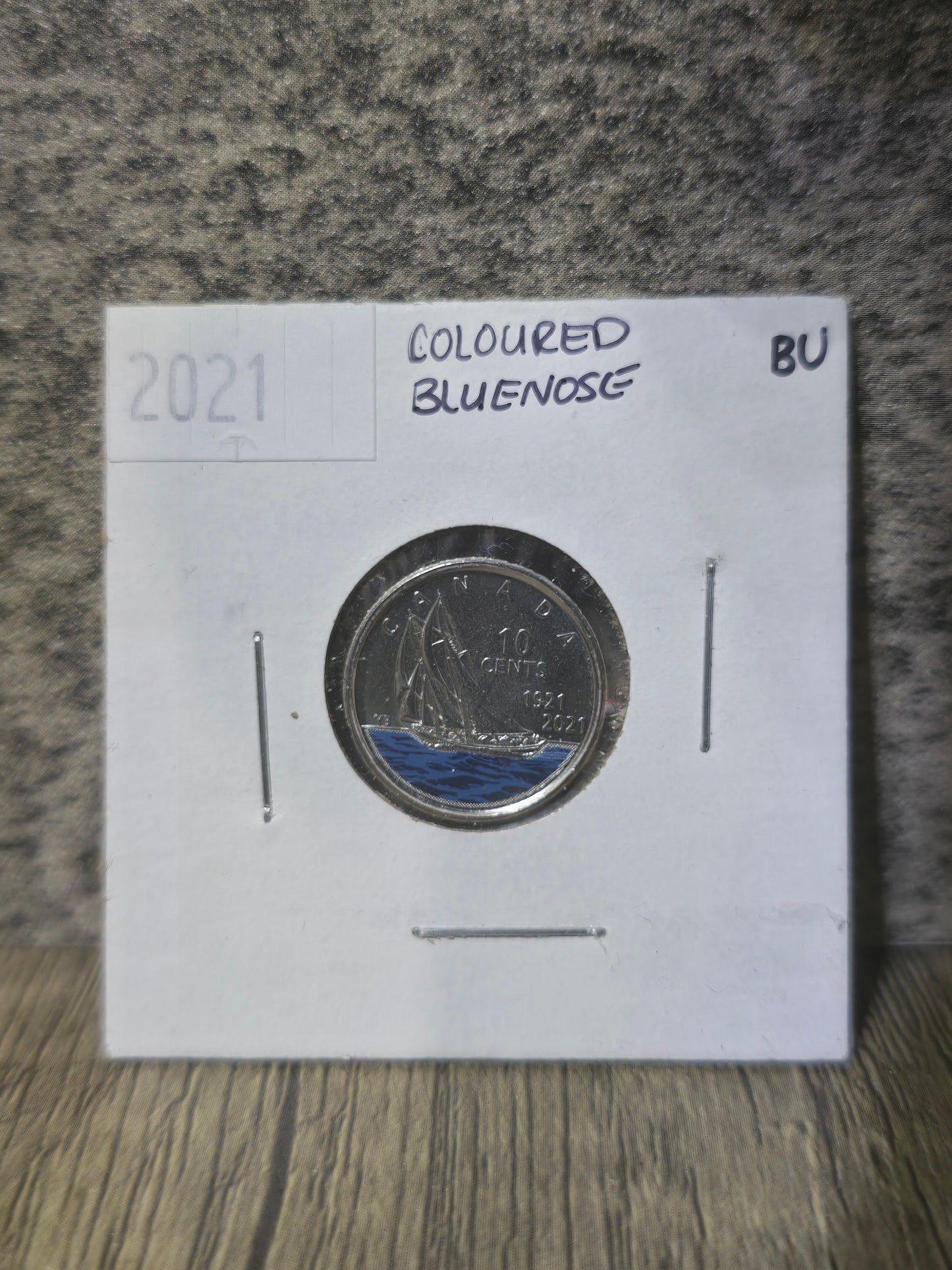 Canada Bluenose Coloured 10c 2021