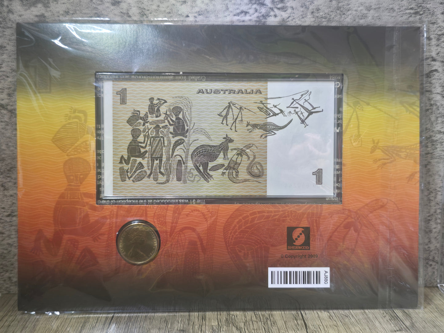 Sherwood Last $1 Note / First $1 coin folio, limited edition pack